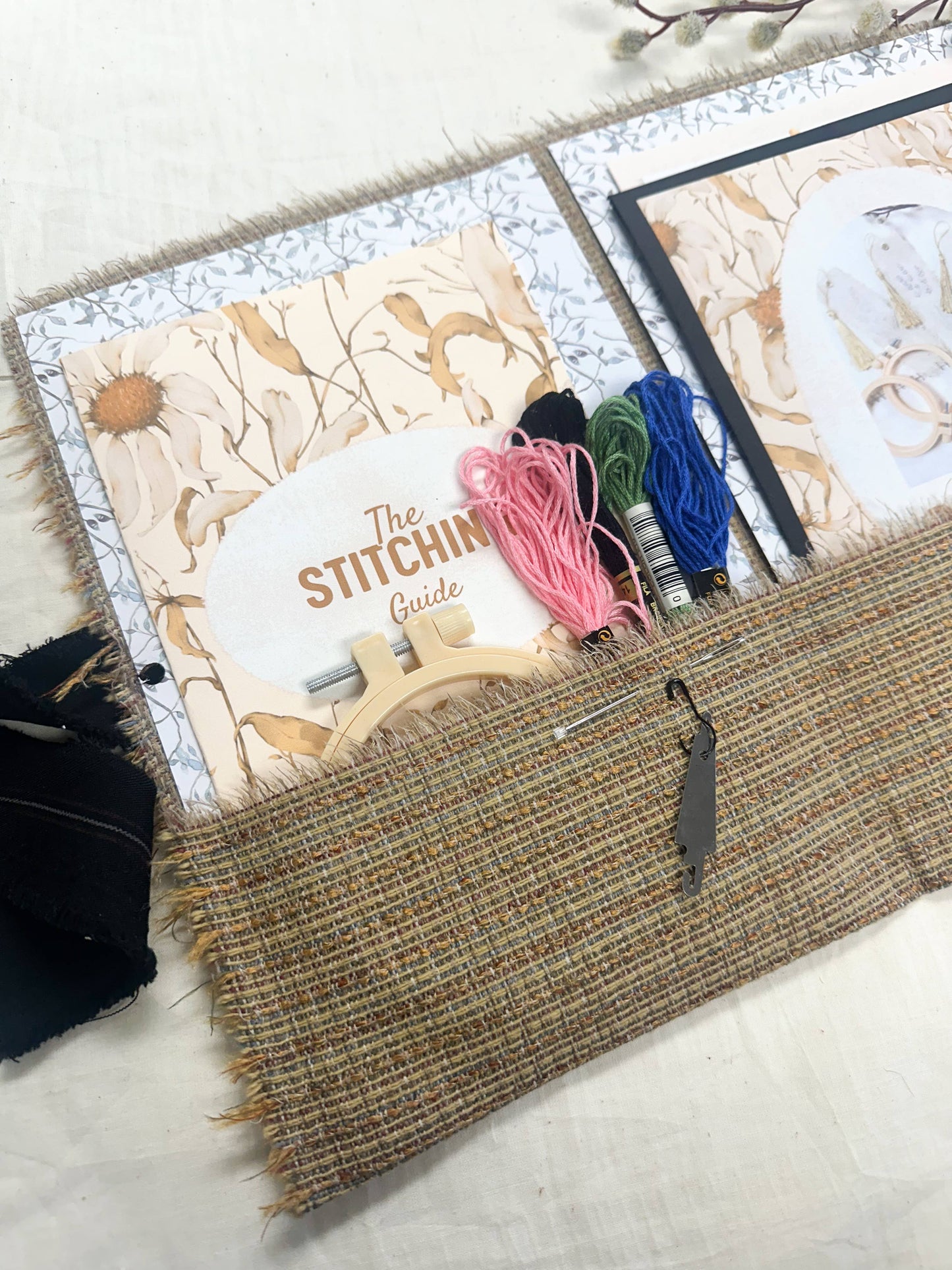 Embroidered Bookmark Making Kit- DIY Craft Kit