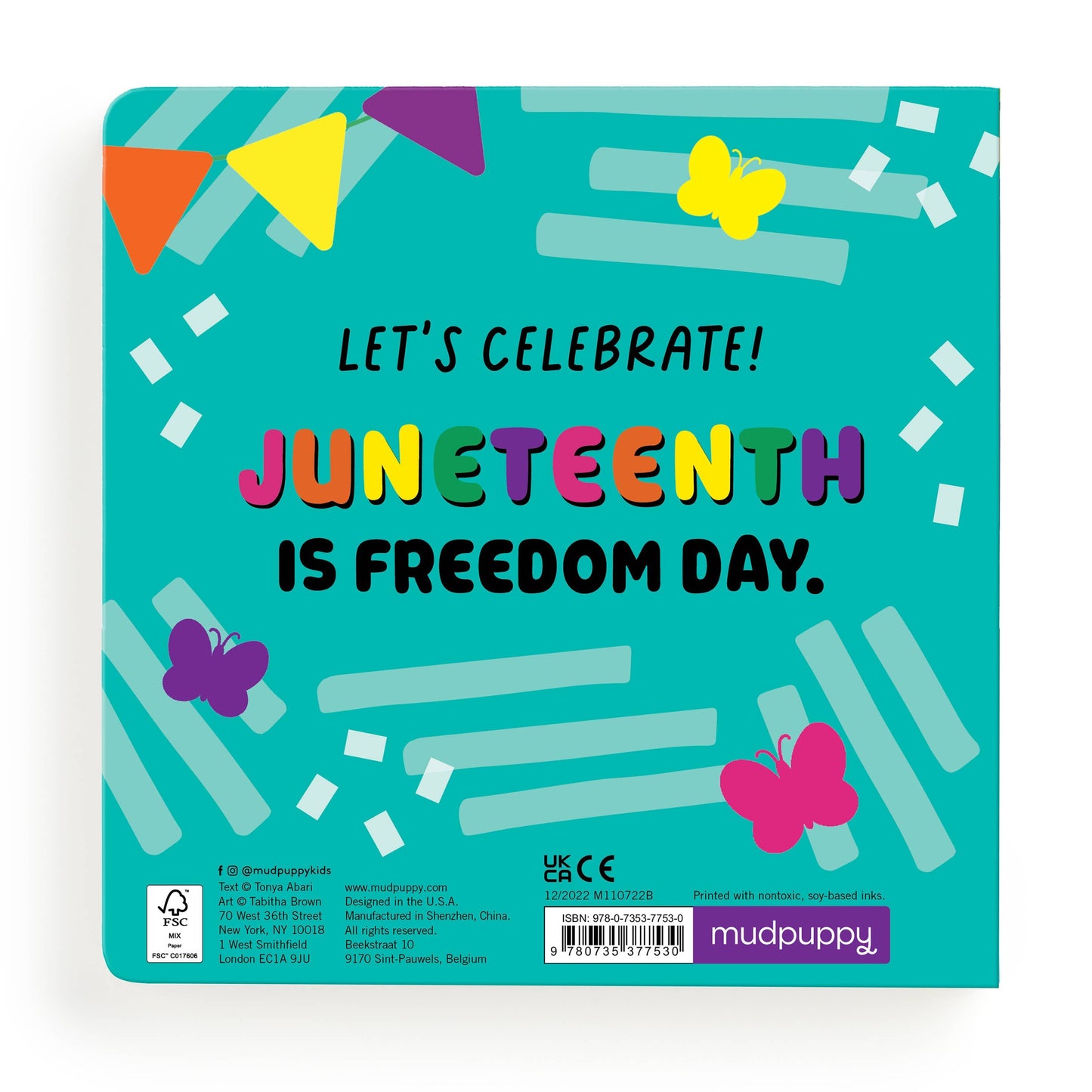 Let's Celebrate Juneteenth Board Book