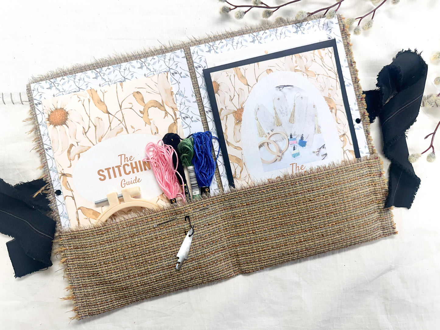 Embroidered Bookmark Making Kit- DIY Craft Kit