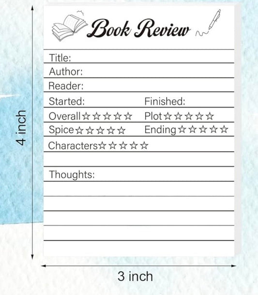 Book Review Sticky Notes
