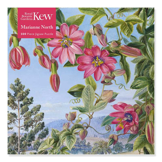 Adult Jigsaw Puzzle Kew: Marianne North: View in the Brisbane Botanic Garden (500 pieces) by
