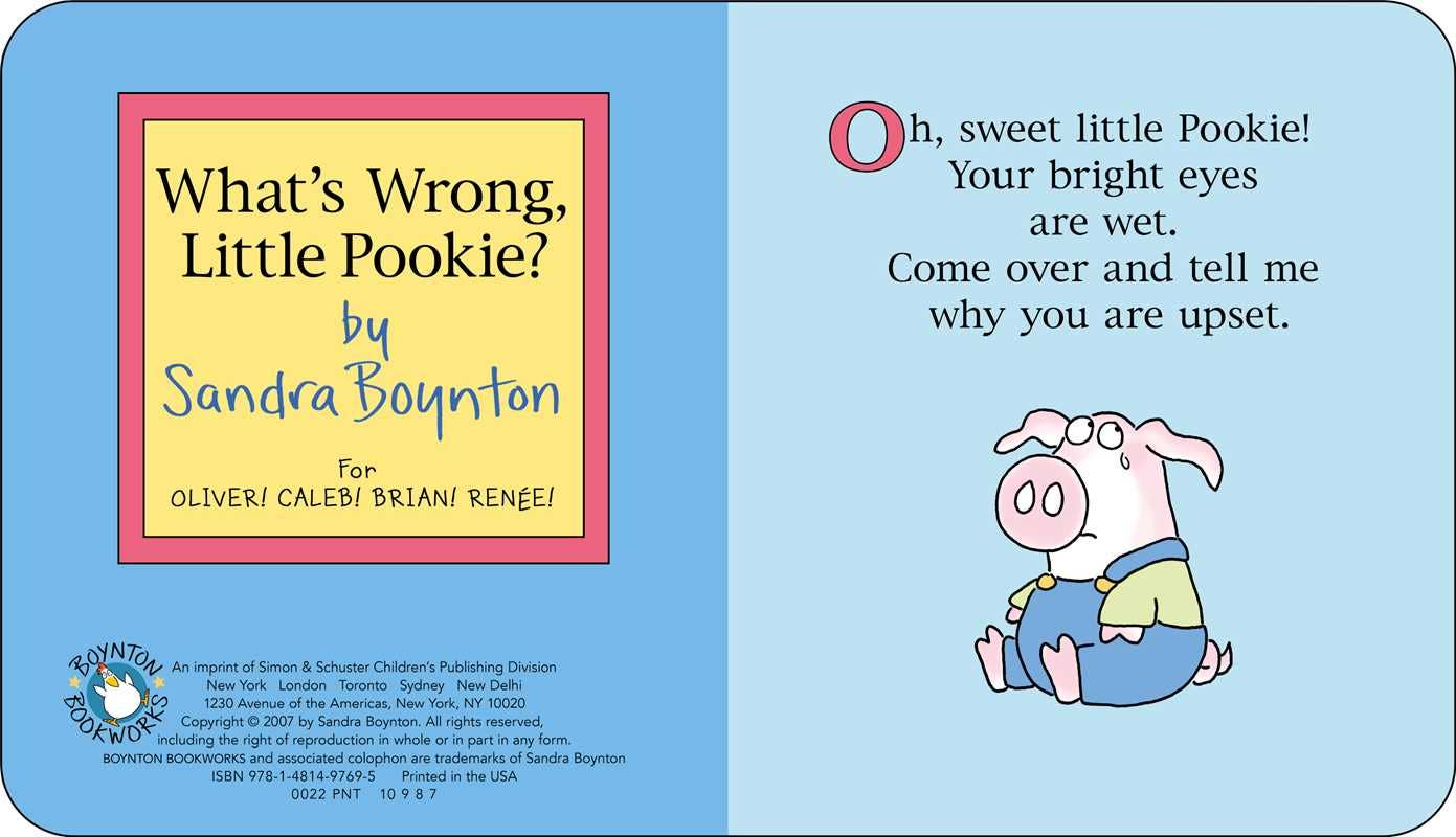 What's Wrong, Little Pookie? by Sandra Boynton