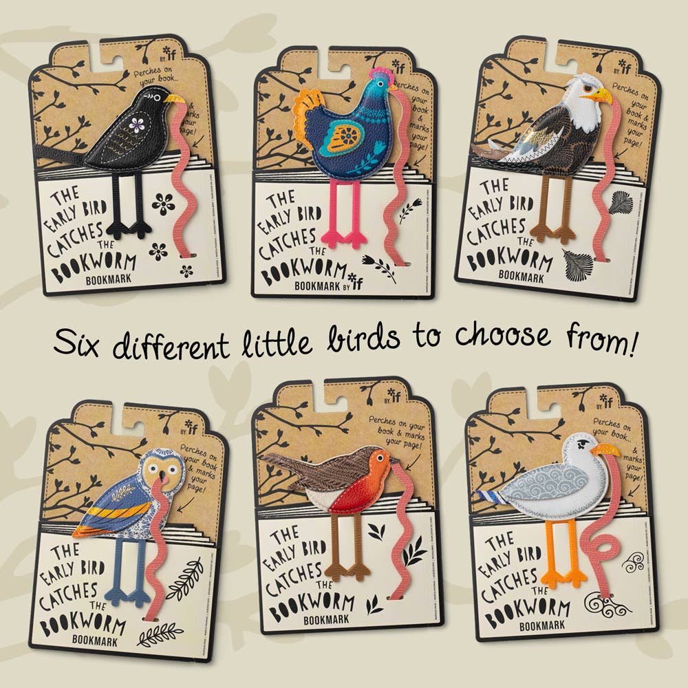 *NEW* Early Bird Catches The Bookworm Bookmark