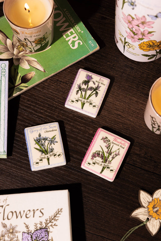 Book Magnet Set, Wildflowers