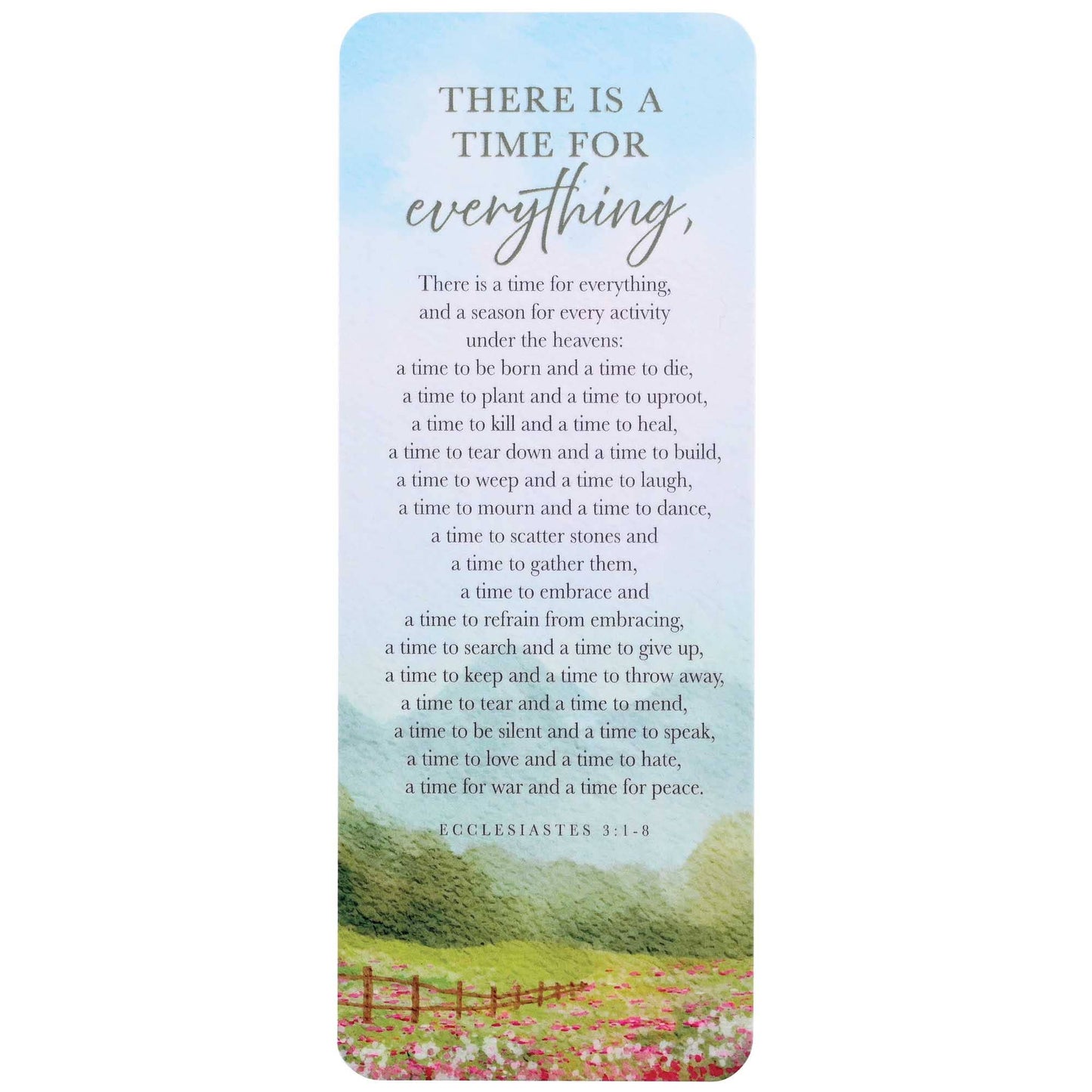 Bookcard There Is A Time For Everything