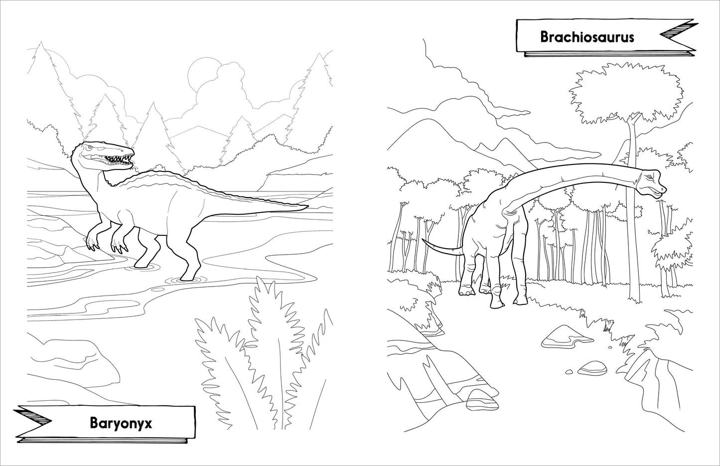 Awesome Dinosaurs Coloring Book for Kids