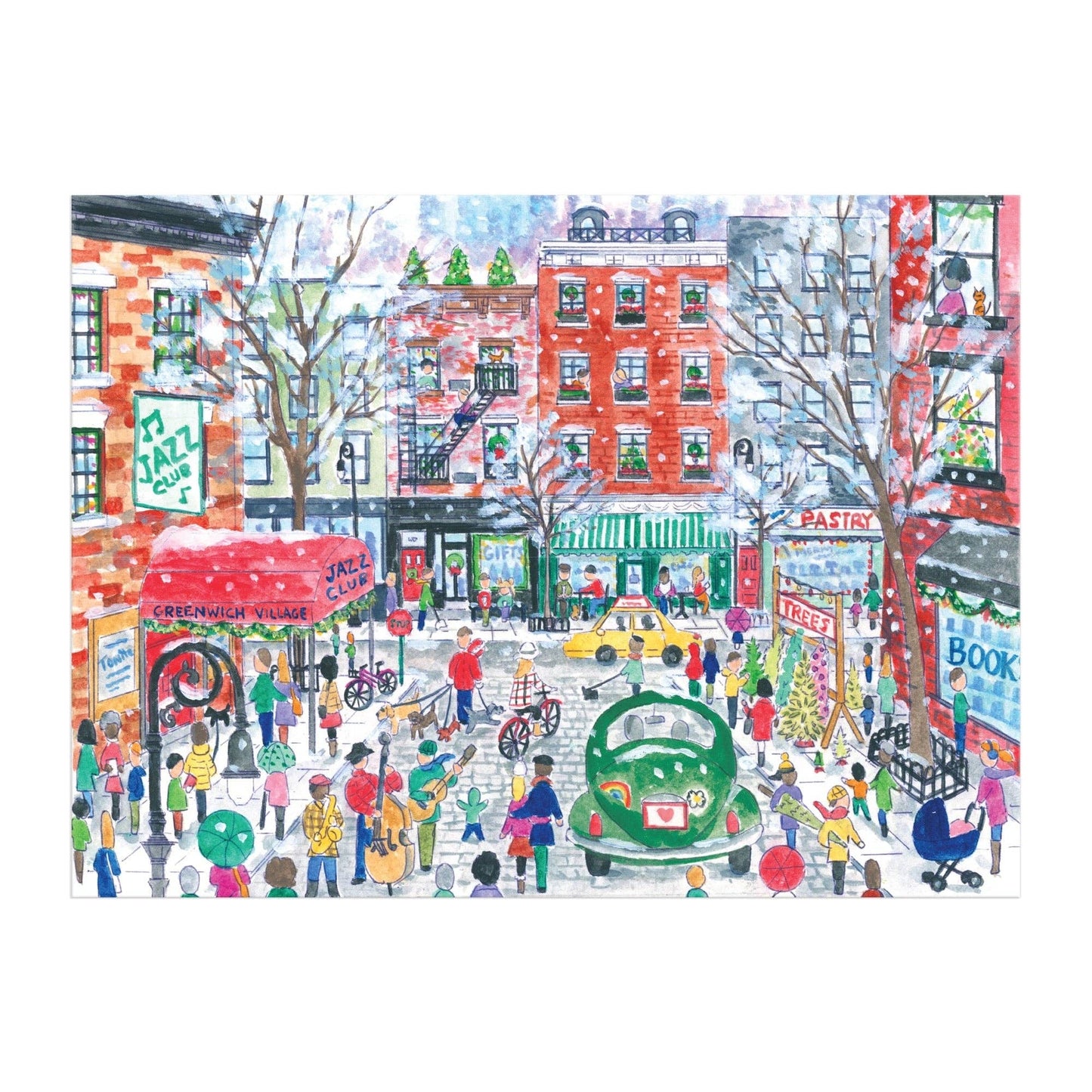 Michael Storrings Christmas in Greenwich Village 1000 Piece Puzzle