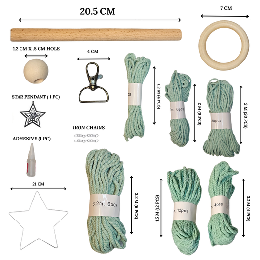 Macrame Kit 4-in-1 Mint