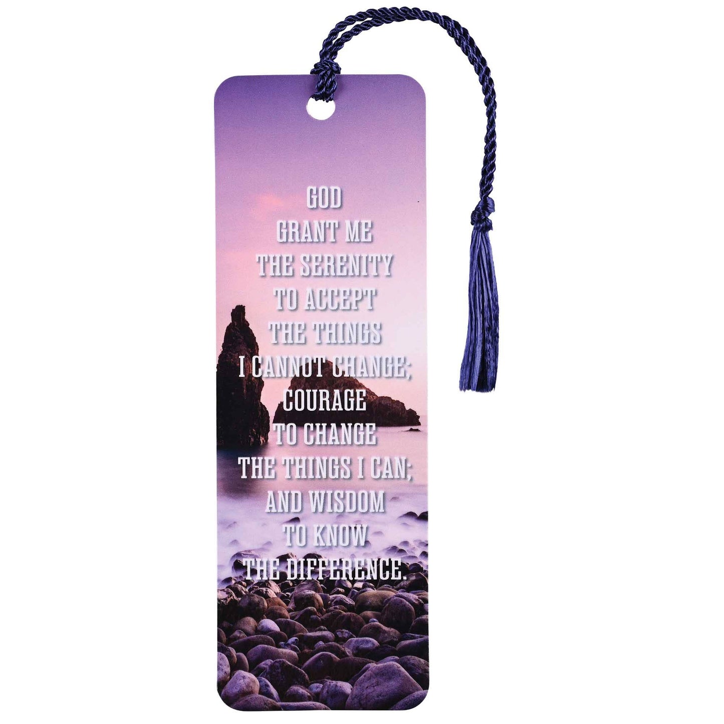 Tassel Bookmark Serenity Prayer Rocks