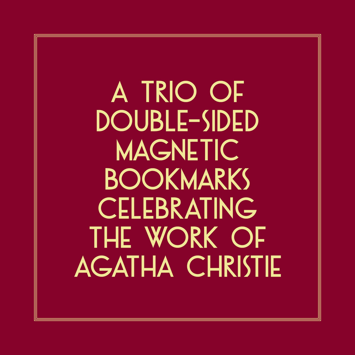 Agatha Christie Magnetic Bookmarks