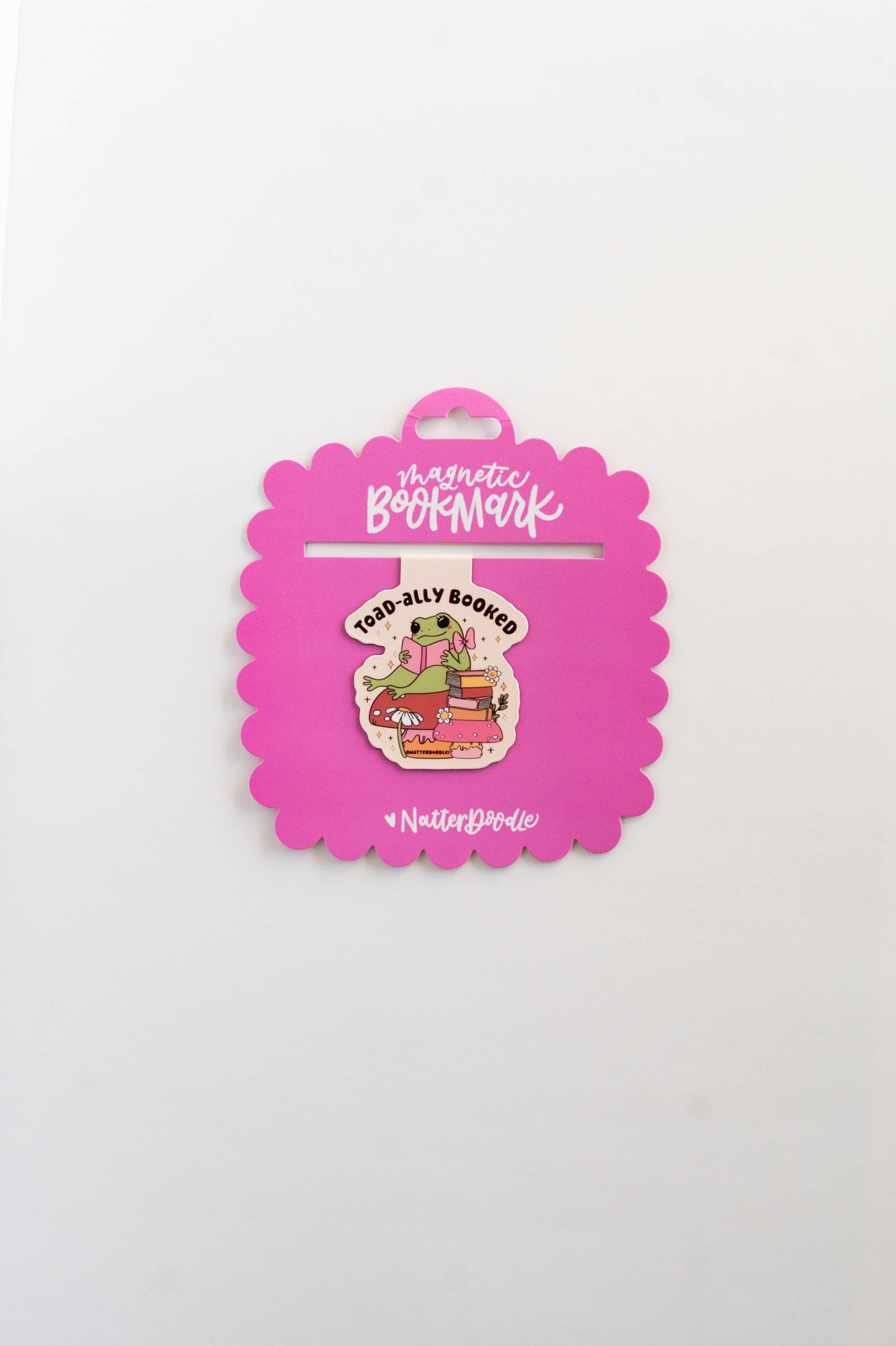 Toad-ally Booked Magnetic Bookmark – Cute Frog Reader Gift