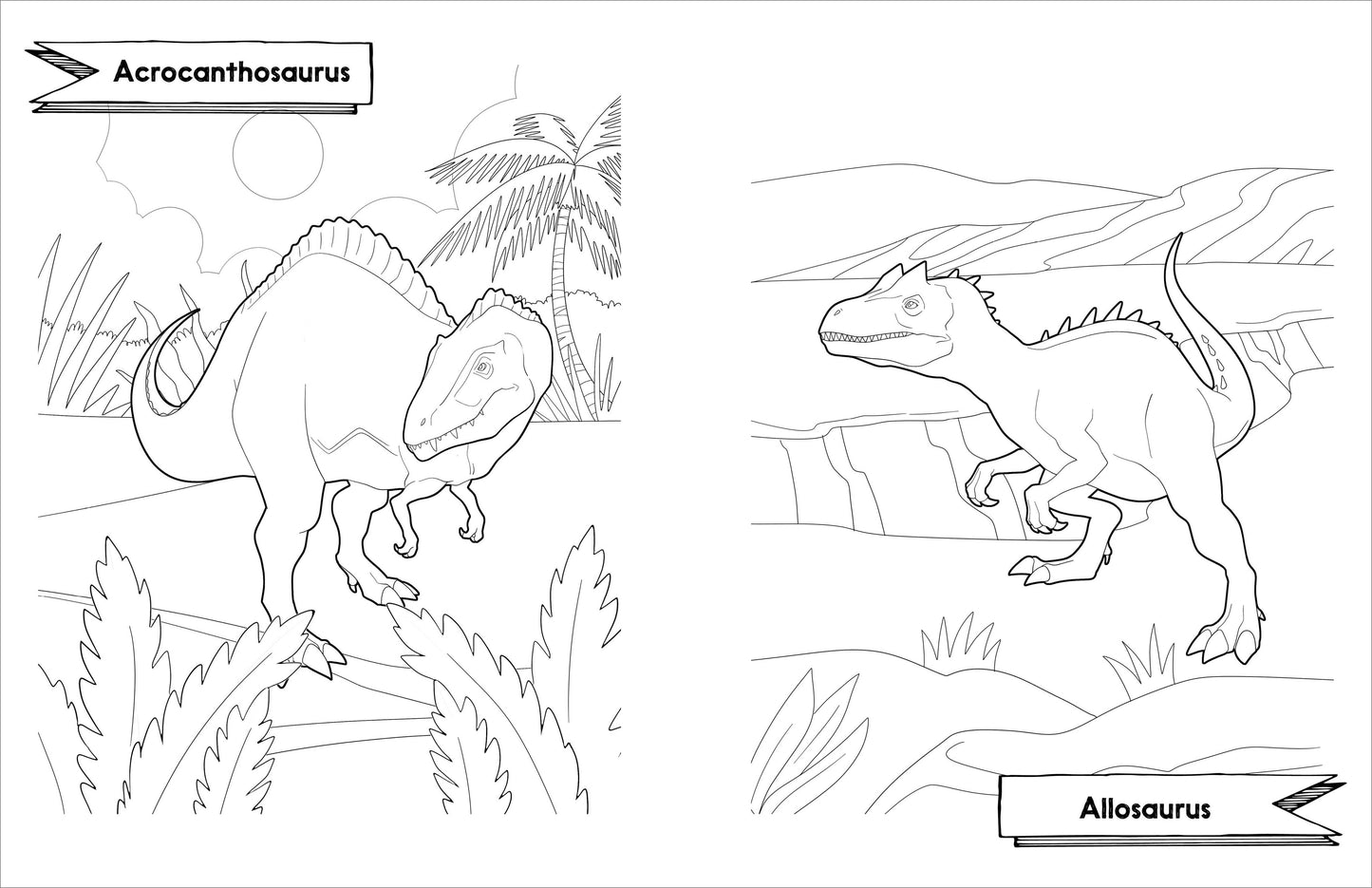 Awesome Dinosaurs Coloring Book for Kids