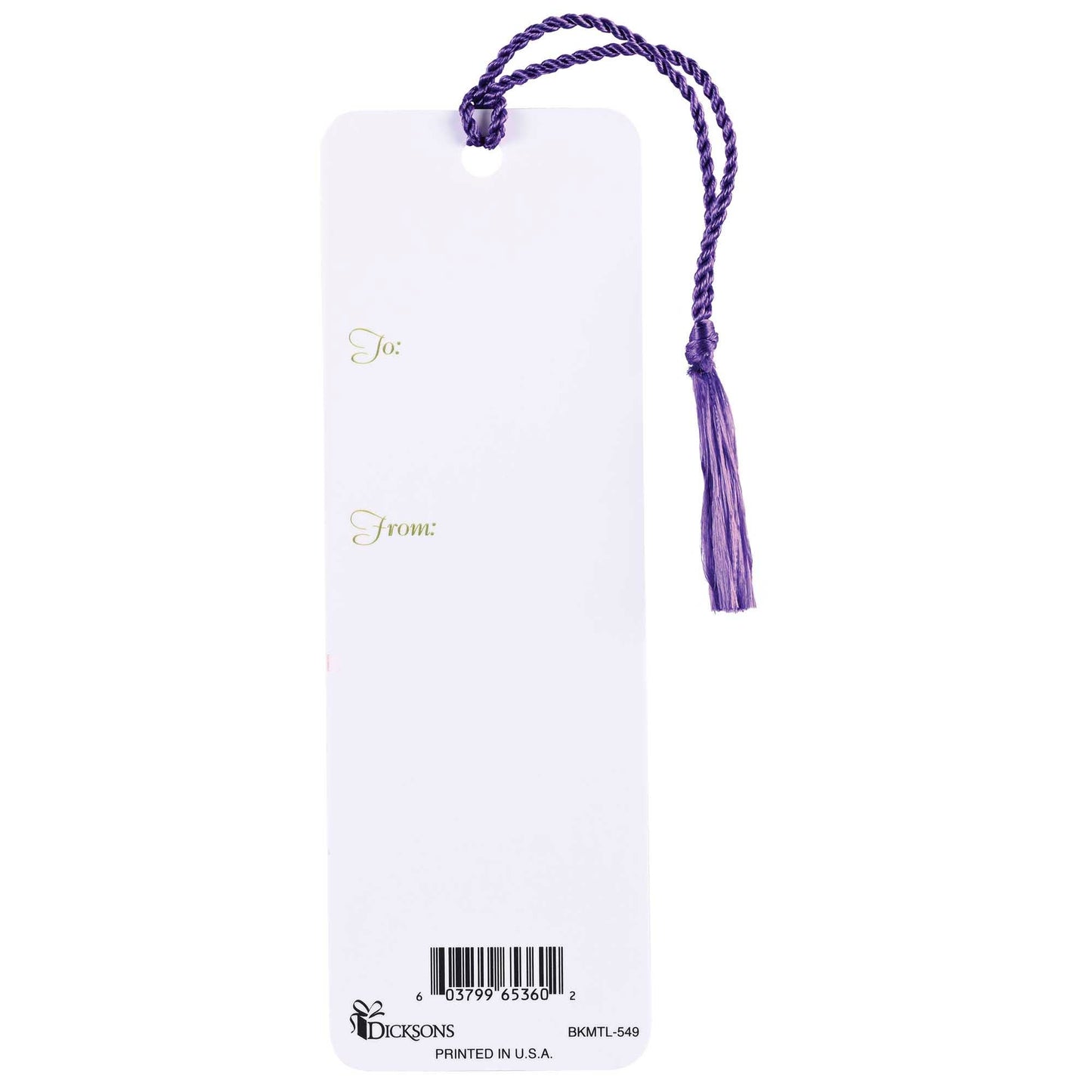 Tassel Bookmark I Said A Prayer Lavender