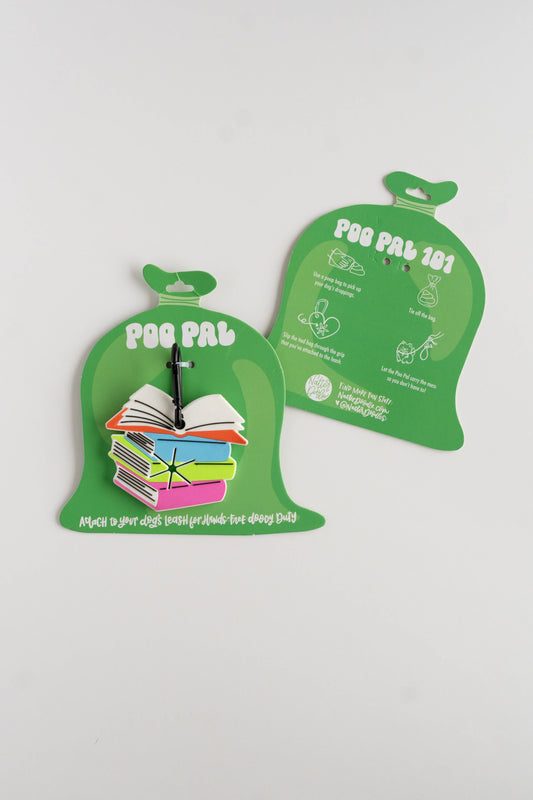 Dog Gone Well Read Poo Pal – Stack of Books Poop Bag Holder
