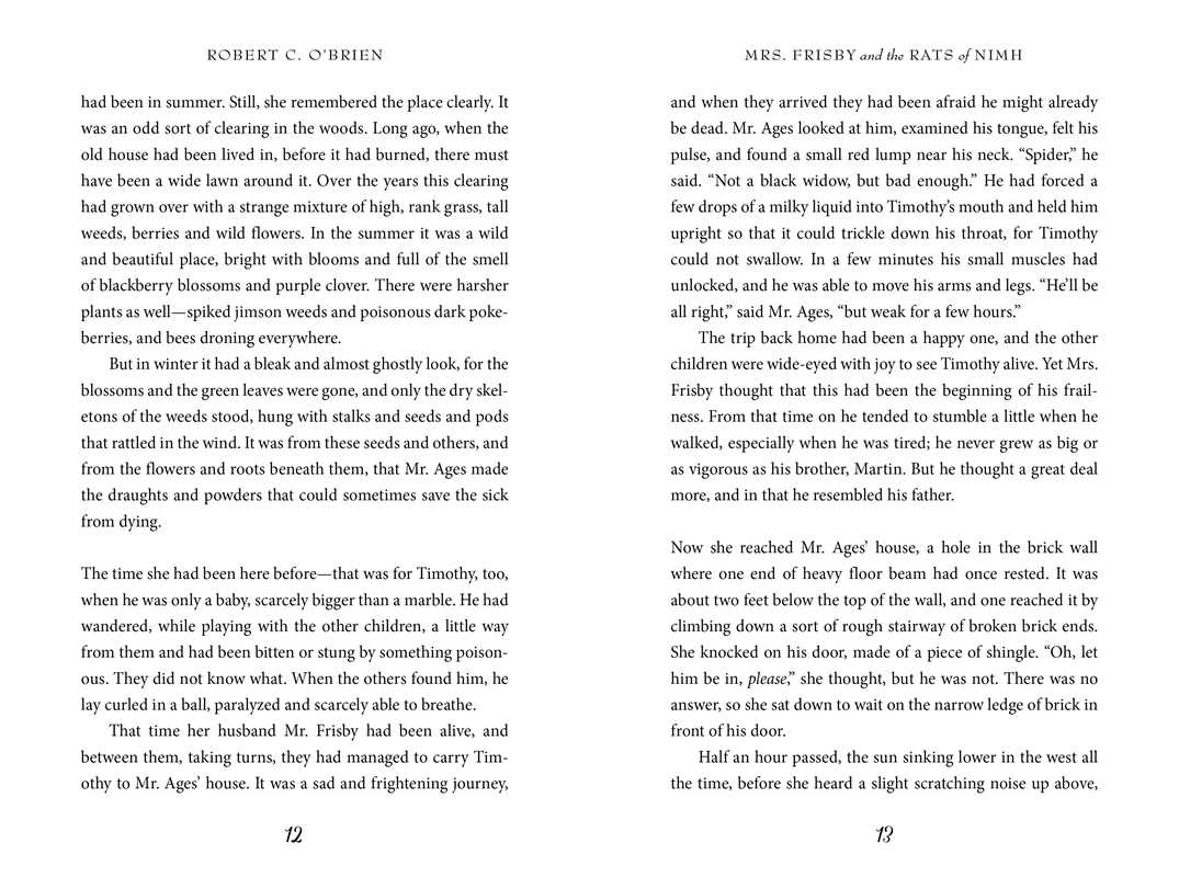 Mrs. Frisby and the Rats of Nimh by Robert C. O'Brien