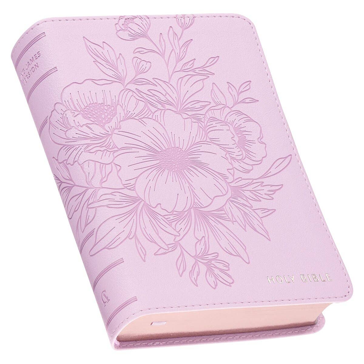 KJV Bible Compact LP Faux Leather, Purple 2025