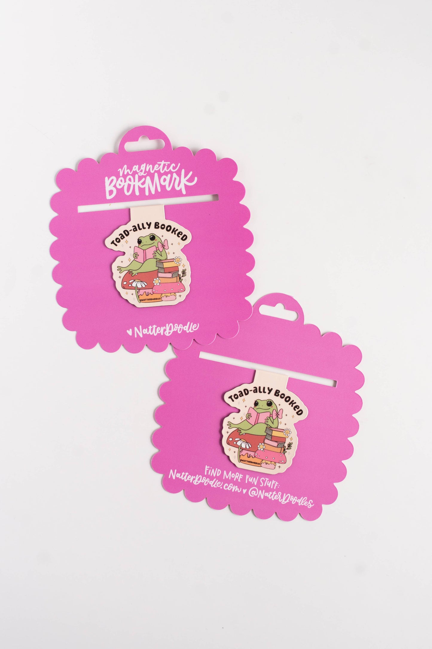 Toad-ally Booked Magnetic Bookmark – Cute Frog Reader Gift