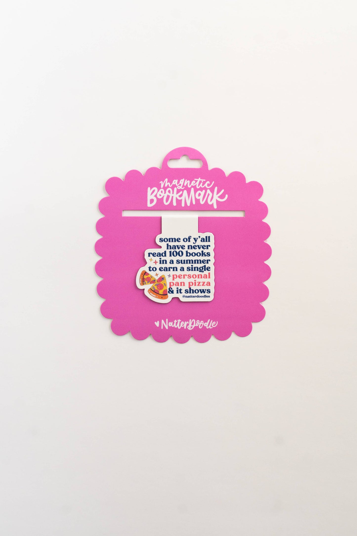 Book It Personal Pan Pizza Magnetic Bookmark – 90s Nostalgia