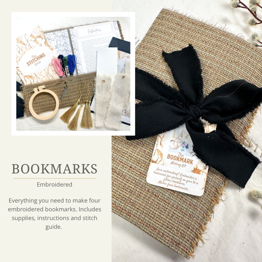 Embroidered Bookmark Making Kit- DIY Craft Kit