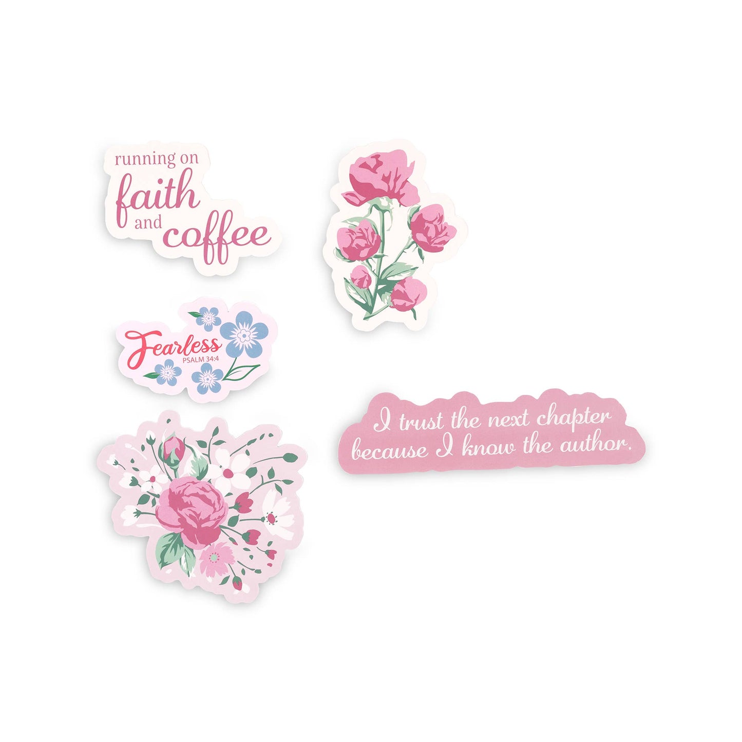 Jumbo Sticker Set, Pink Floral
